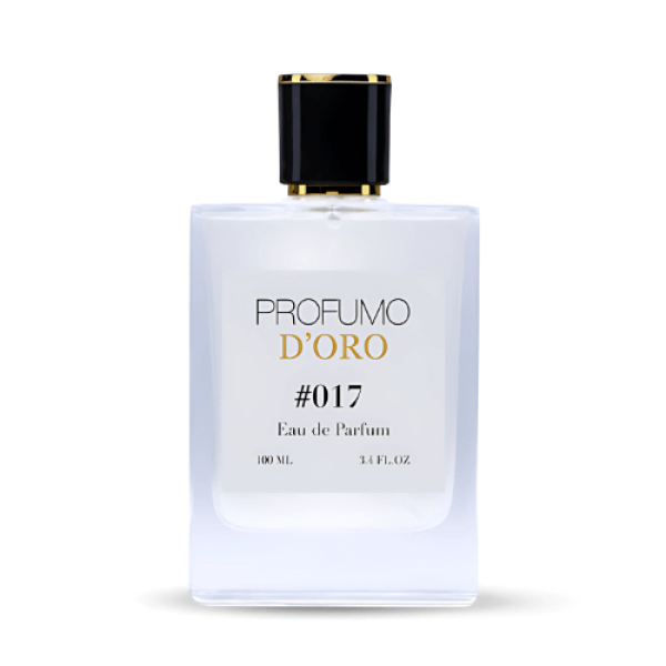 Profumo D’oro #017 – moderner Herrenflakon, Hauptansicht des sportlich-frischen Eau de Parfum